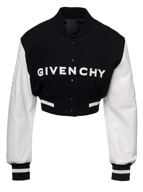 givenchy embroidered wool-blend varsity jacket|GIVENCHY Logo.